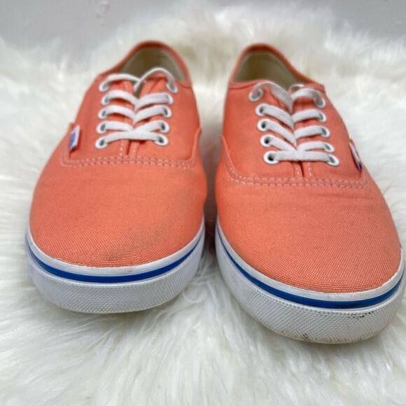 Vans | low cut Unisex 9.0 woman 7.5 men peach ,lace up sneakers. - Picture 7 of 10